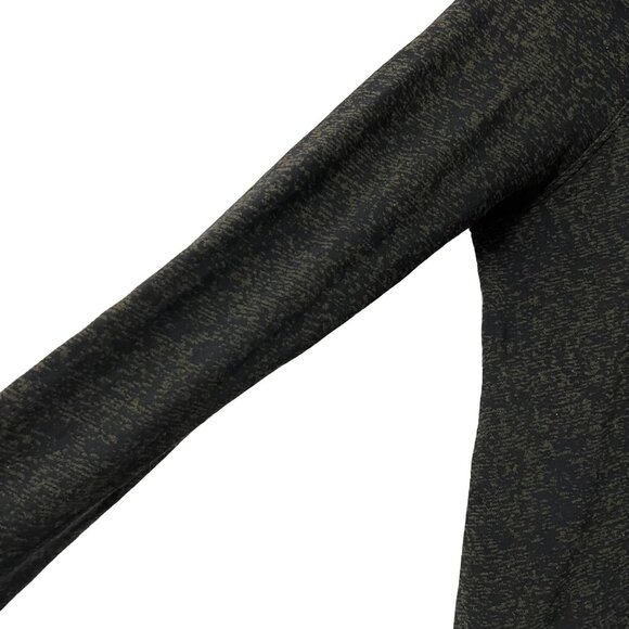 Lululemon Womens Olive Black Static 1/2 Zip Ribbed Trim Long Sleeve Pullover XS - Picture 4 of 6